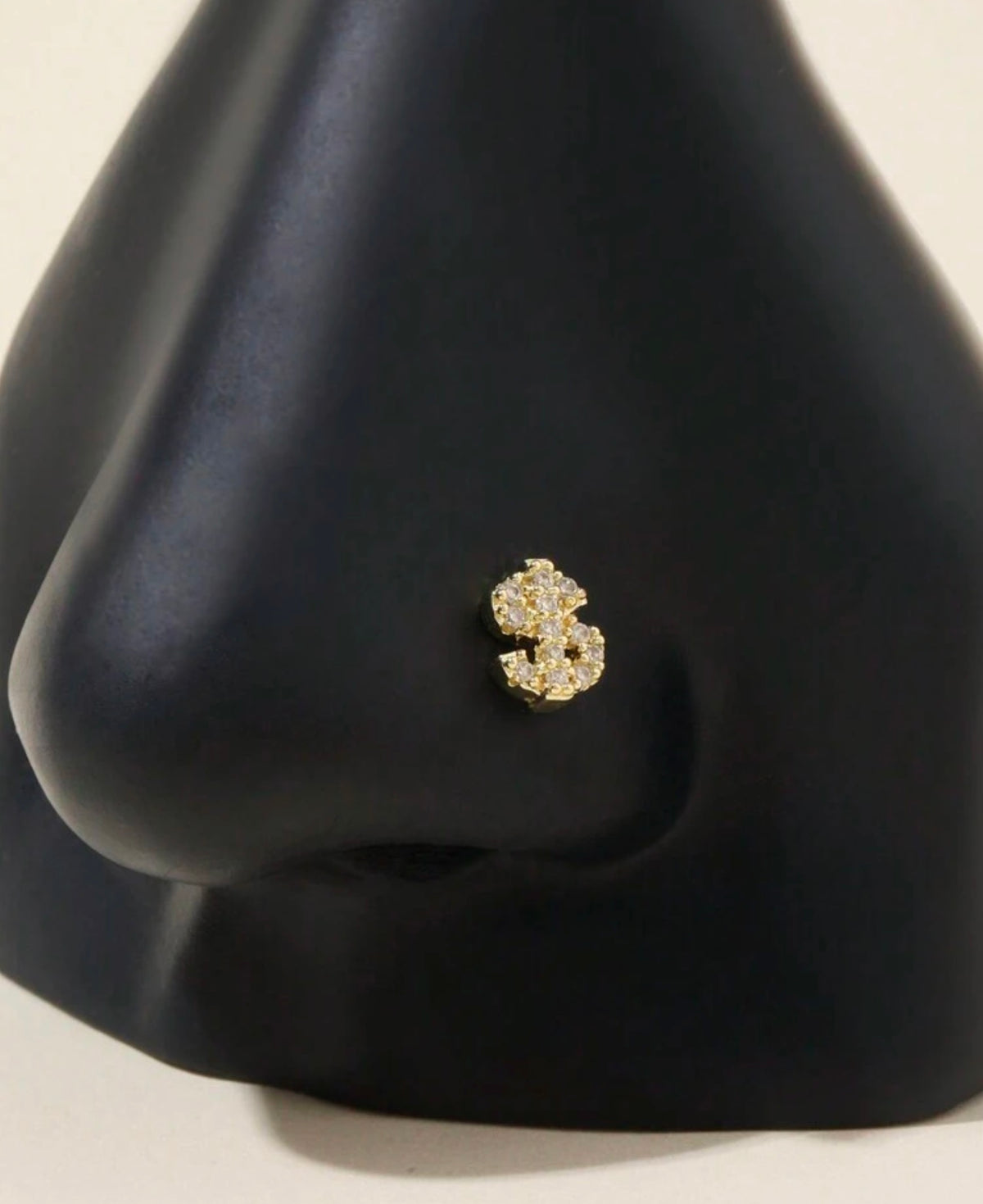 $$ nose L shape piercing
